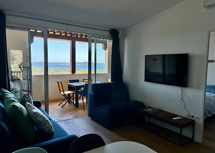 Les Restanques Roses 1274 Vue Mer Et Golfe De St Tropez- Climatisation - Wifi