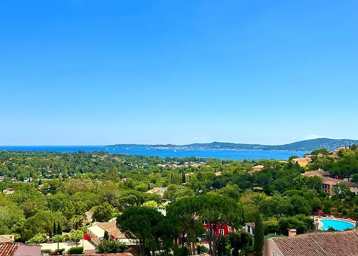 Les Restanques Roses 1274 Vue Mer Et Golfe De St Tropez- Climatisation - Wifi
