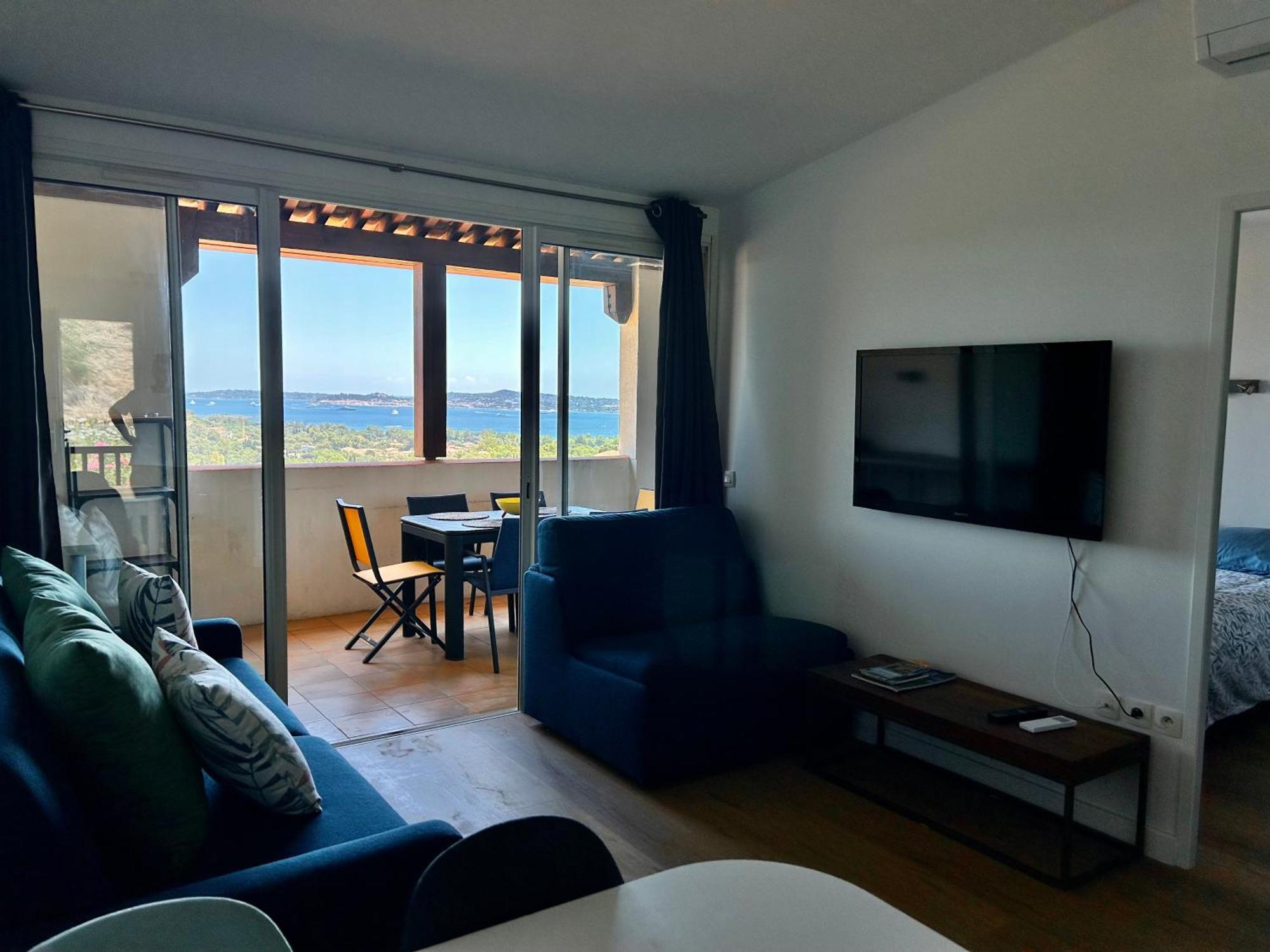 Les Restanques Roses 1274 Vue Et Golfe De St Tropez- Climatisation - Wifi Apartment Grimaud